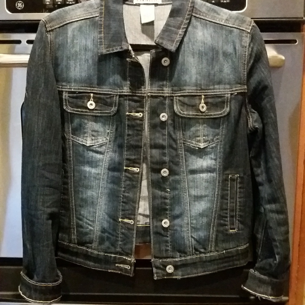 Ladies jean jacket as new.